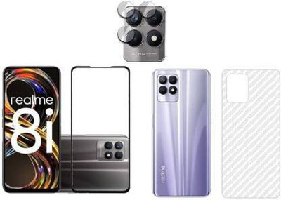 PONDRIK Front and Back Screen Guard for Realme 8i(Pack of 3)