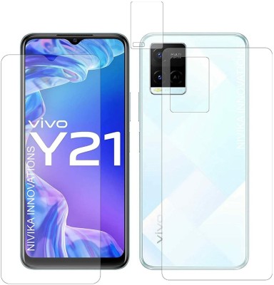 unique seller Front and Back Screen Guard for Vivo Y21(Pack of 3)
