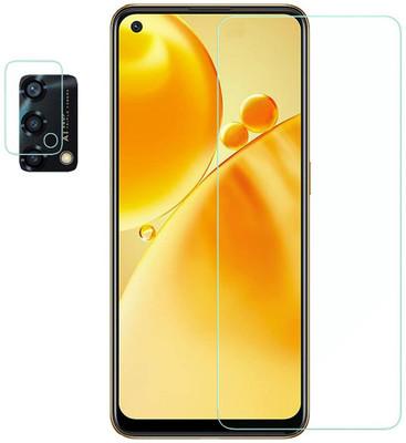 ISAAK Tempered Glass Guard for OPPO F19s Tempered Glass & Back Camera Lens Protector (Combo Pack)(Pack of 2)