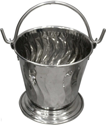 Dynore Stainless Steel Serving Bucket/Balti Large Gravy Bucket Serving Set(Pack of 1)