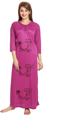 Shopping World Women Nighty(Pink)