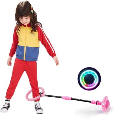 OANGO Ankle Jumping Skipping Toy Flashing Lights Kids Jumping Rope/Ring Skipping Toy Kids Skipping Rope(Length: 50 cm)