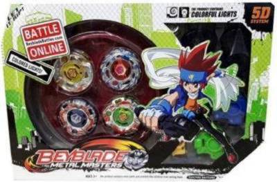 JAMEN BORO Light Battle Online Metal Masters Beyblade (Multicolor) (Multicolor)