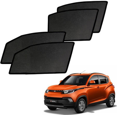 AUTO PEARL Side Window Sun Shade For Mahindra KUV 100(Black)