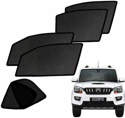 AUTO PEARL Side Window Sun Shade For Mahindra Scorpio(Black)