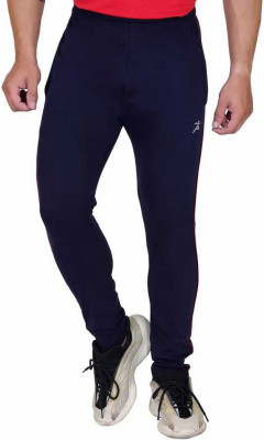 axys Solid Men Blue Track Pants