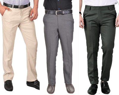 ZEE GOLD Regular Fit Men Multicolor Trousers