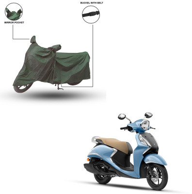 Pop Shade Two Wheeler Cover for Yamaha(Fascino 125 FI, Green)