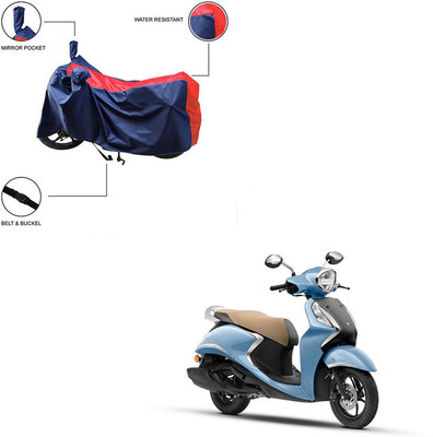 Home Ark Two Wheeler Cover for Yamaha(Fascino 125 FI, Red)