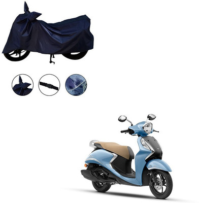 Mdstar Two Wheeler Cover for Yamaha(Fascino 125 FI, Blue)