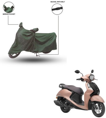 Pop Shade Two Wheeler Cover for Yamaha(Fascino, Green)