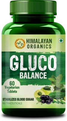 Himalayan Organics Plant Based Gluco Balance Insulin Resistance, Diabetes Control | 60 Veg Tablets(60 Tablets)