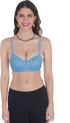 Embibo Women Push-up Lightly Padded Bra(Blue)