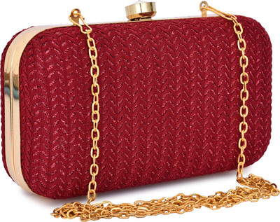 FOR THE BEAUTIFUL YOU Party, Casual Red  Clutch
