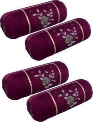 Planet Home Embroidered Bolsters Cover(Pack of 4, 40 cm*80 cm, Multicolor)