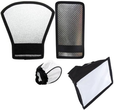 Cam cart Silver White Flash Diffuser Reflector for Flash (PAck of 4 ) Flash Diffuser(Multicolor)