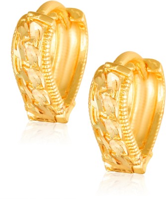 VIGHNAHARTA Vighnaharta V Shape alloy Gold plated Bali Earring for Women Alloy Chandbali Earring, Clip-on Earring