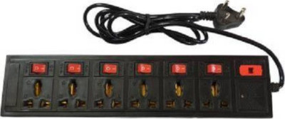 KRISHNA 6+6 Extension Board Cords 6 Socket Metar Long Wire with Fuse Safety 6 Socket Extension Boards (Black) 2.5 6 Socket Extension Boards(Black, 2.5 m) KRISHNA 6+6 Extension Board Cords 6 Socket Metar Long Wire with Fuse Safety 6 Socket Extension Boards (Black) 2.5 6 Socket Extension Boards(Black, 2.5 m)