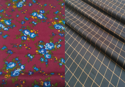 Pri & Su CottLinns Cotton Blend Printed Shirt & Trouser Fabric