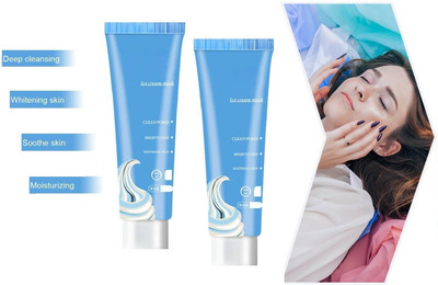 REIMICHI Ultra Clean Cleansing Mask Ice Cream Mask Moisturizing Sleeping Mask Set OF 2(240 ml)