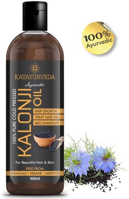 KAYAYURVEDA Cold Pressed Kalonji Oil - Black Seed Oil - For Hair & Skin Hair Oil(100 ml)