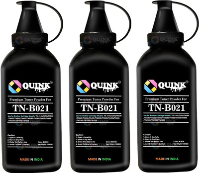 QUINK B021Toner Powder Refill for Brother TN B021-100gm, Compatible Brother HL-B2000D, B2080DW, DCP-B7500D, B7535DW, MFC-B7715DW PRINTER CARTRIDGE Black Ink Toner Powder
