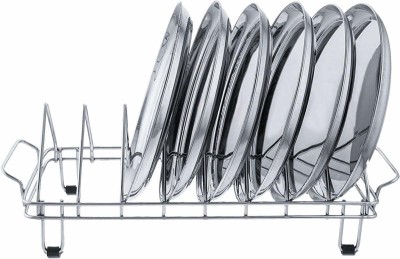 IMPULSE Plate Kitchen Rack Steel High Grade Stainless Steel Plate Rack/Dish Rack/Plate Stand/Dish Stand/Utensil Rack/Chrome Plated (8 Plate)