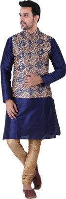 JEXI Men Kurta Pyjama Ethnic Jacket Set