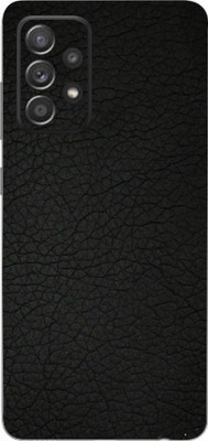 BUGGU Samsung Galaxy A52s 5G Mobile Skin(Ultra Super Black Leather Skin With High Mattte Finish.)