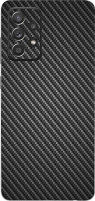 TJ CREATION Samsung Galaxy A52s 5G Mobile Skin(Ultra Super Black Carbon Fiber Skin With High Matte Finish.)