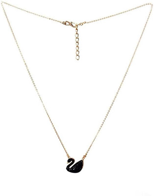 KRIVI CREATION Black Duck Korean Fashion Jewelry Gold-plated Plated Stainless Steel Necklace