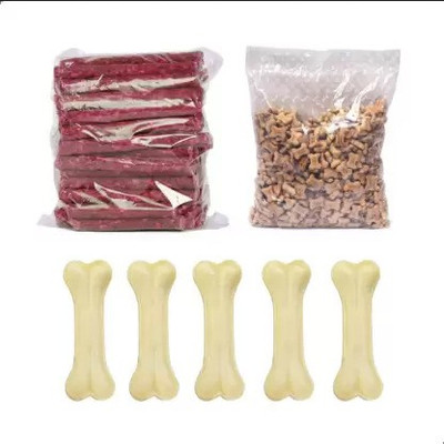 Healthy Treat 900 gm Mutton Munchy Sticks+Puppy Biscuits+Chew Bones 300 gm+300 gm+300 gm Chicken 0.9 kg (3x0.3 kg) Dry New Born, Adult, Young, Senior Dog & Cat Food