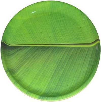 Royal Melamine 11 Inch Unbreakable Dinner Full Plate Set of 4 I Crockery Plate Set I Lunch Melamine Plate I Party Dinner Plate set I Banana Leaves Print Designer Thali I Buffet Plate set of 4 Dinner Plate(Pack of 4, Microwave Safe) Royal Melamine 11 Inch Unbreakable Dinner Full Plate Set of 4 I Crockery Plate Set I Lunch Melamine Plate I Party Dinner Plate set I Banana Leaves Print Designer Thali I Buffet Plate set of 4 Dinner Plate(Pack of 4, Microwave Safe)