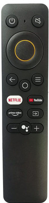 LipiWorld 4K LED LCD Smart TV Universal Remote Control with Function Netflix YouTube Prime Video Compatible for  (Without Voice) Realme Remote Controller(Black)