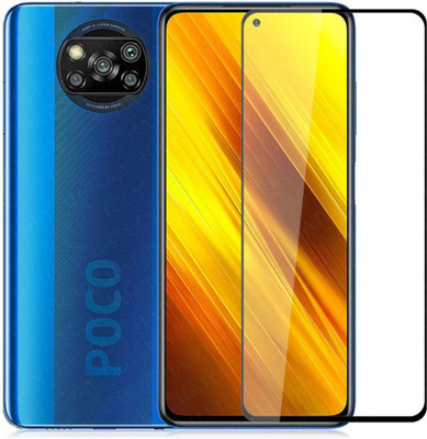 aplexx Edge To Edge Screen Guard for Poco X3, Poco M2 Pro, Mi Redmi Note 9 Pro, Mi Redmi Note 9 Pro Max, | Full HD+ With Camera Cut 3D Anti Scratch 9H Hardness Cover Friendly Anti Shatter Proof Full Edge Full Glue(Pack of 1)