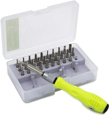 jamunesh enterprise 32-in-1 Small Screwdriver Set Repair Tool - Mini Screwdriver Bits Set with Magnetic Flexible Extension Rod for Glasses, Phone, Watch, iPad ( Green, Standard ). Precision Screwdriver Set(Pack of 1) jamunesh enterprise 32-in-1 Small Screwdriver Set Repair Tool - Mini Screwdriver Bits Set with Magnetic Flexible Extension Rod for Glasses, Phone, Watch, iPad ( Green, Standard ). Precision Screwdriver Set(Pack of 1)