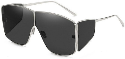 IMPAVID Over-sized Sunglasses(For Men & Women, Black)