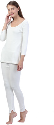 lifeofparis 3/4th Sleeves Cotton Women Top - Pyjama Set Thermal