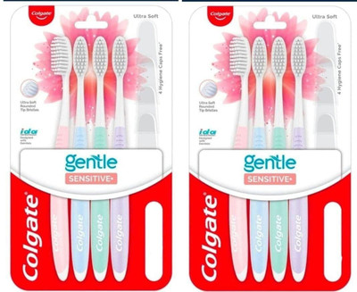 Colgate Gentle Senstitive Ultra Soft Tooth Brush Ultra Soft Toothbrush(Pack of 8)