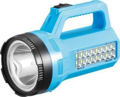 AKR (RECHARGEABLE LED SEARCH LIGHT) Multifunction, 3W Emergency+3.2W Torch Torch(Blue, 15 cm, Rechargeable)