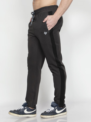 John Ally Striped Men Grey Track Pants