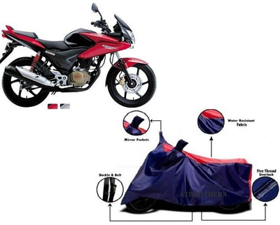 ATBROTHERS Waterproof Two Wheeler Cover for Honda(CBF Stunner, Blue, Red)