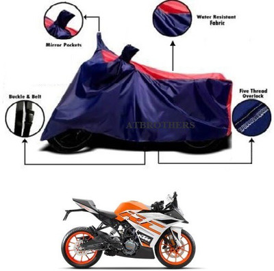 ATBROTHERS Waterproof Two Wheeler Cover for KTM(RC 125, Blue, Red)