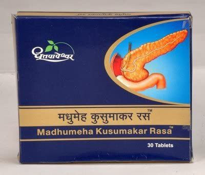 Dhootpapeshwar Madhumeha Kusumakar Rasa30tab(30 Tablets)