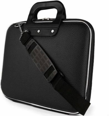 FAZON Unisex Hard Shell Durable Waterproof Brown Laptop Bag with Removable Shoulder Strap and Multiple Pockets Sleeves Waterproof Messenger Bag(Black, 20 L)