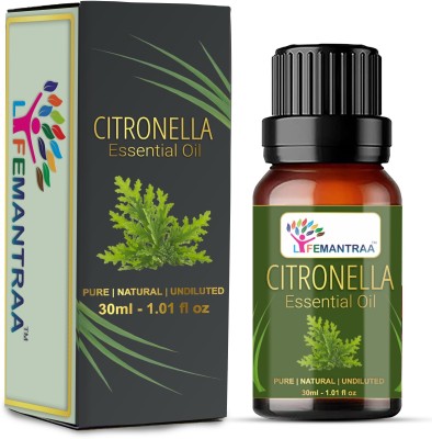 lifemantraa Pure and Natural Citronella Essential Oil for Mosquito, Diffuser - 30ml(30 ml)