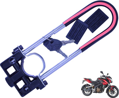 Generox Security Lock For Pulsar 200 NS DTS-i Pulsar 200 NS DTS-i Black U Lock(Black)