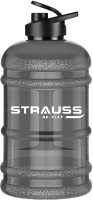 Strauss Gallon Shaker Water Bottle 1.5L with Mixer Ball, (Transparent, Grey Shade) 1500 ml Shaker(Pack of 1, Grey, Plastic)