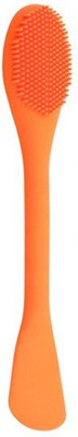 KitchenFest ® Silicone Facial Cleaner Brush Soft Mud Mask Brush Spatula Beauty Tool Double-Ended Silicone Face Mask Brush(Pack of 1)