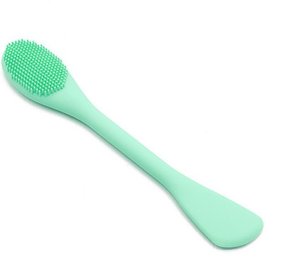Mobfest ® Dual end Facial Cleaning Massage Face Mask Brush | Face Mask Applicator | Cosmetic Tools | for Modeling Mask | Mud and Clay Applicator | Soft and Flexible Silicone Brush(Pack of 1)